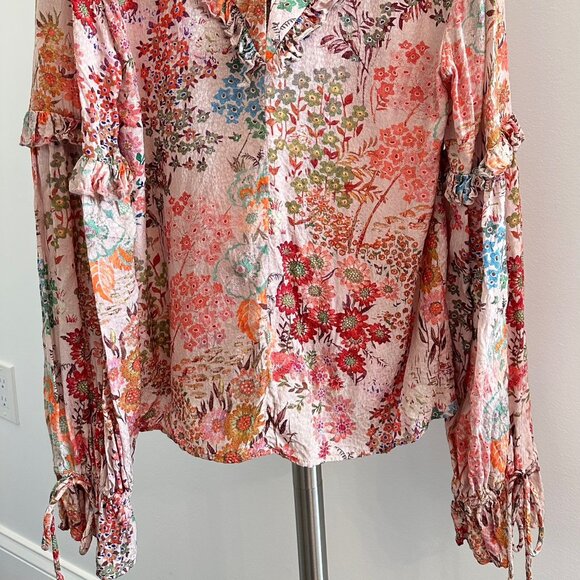 Ted Baker floral boho chic blouse, Ted Baker size 2 - Picture 8 of 9